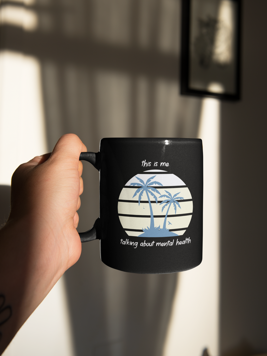 Mental Health Support, Black Coffee Mug 15oz - Dad Bod Summer