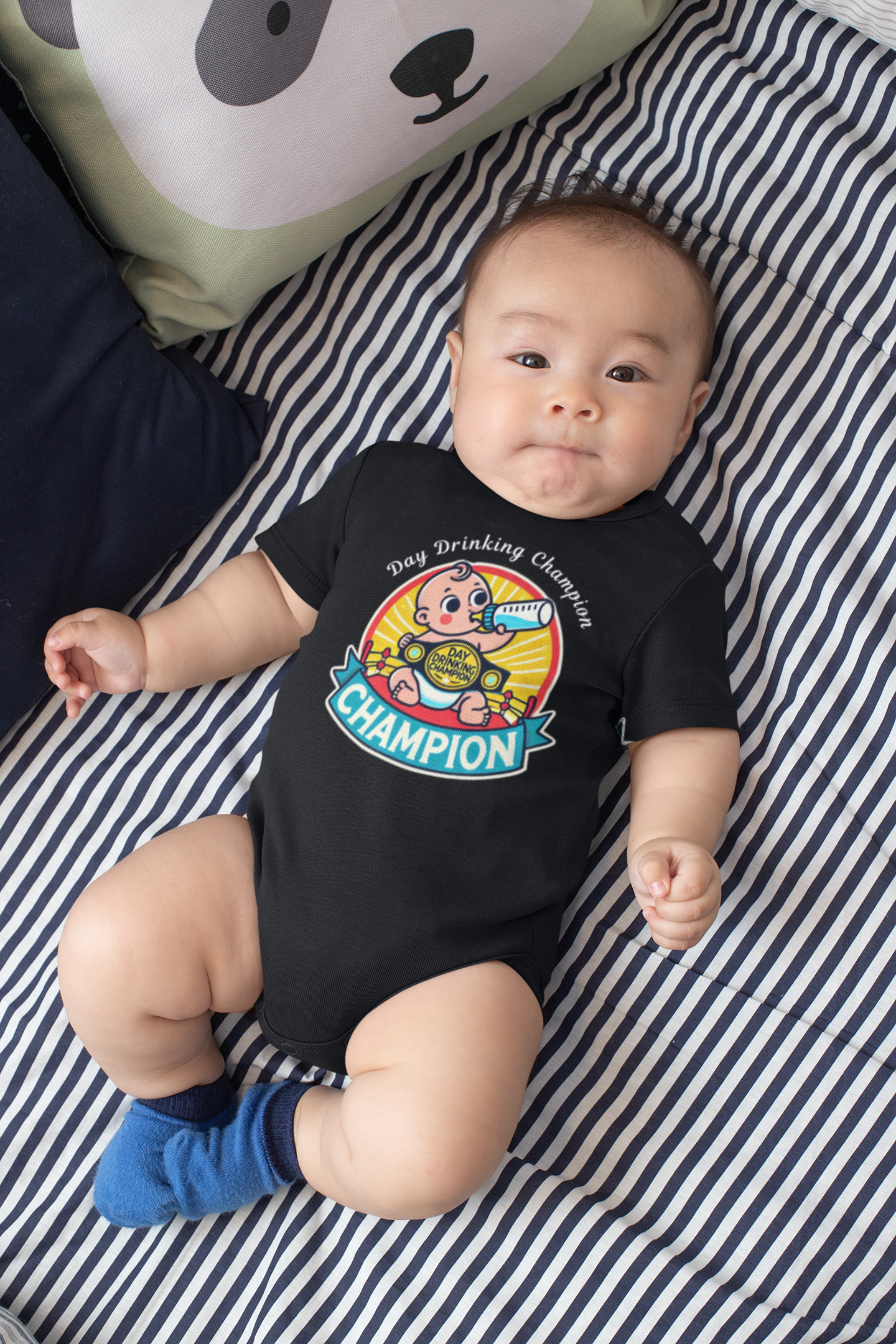 "Day Drinking Champion" - Funny Baby Onesies