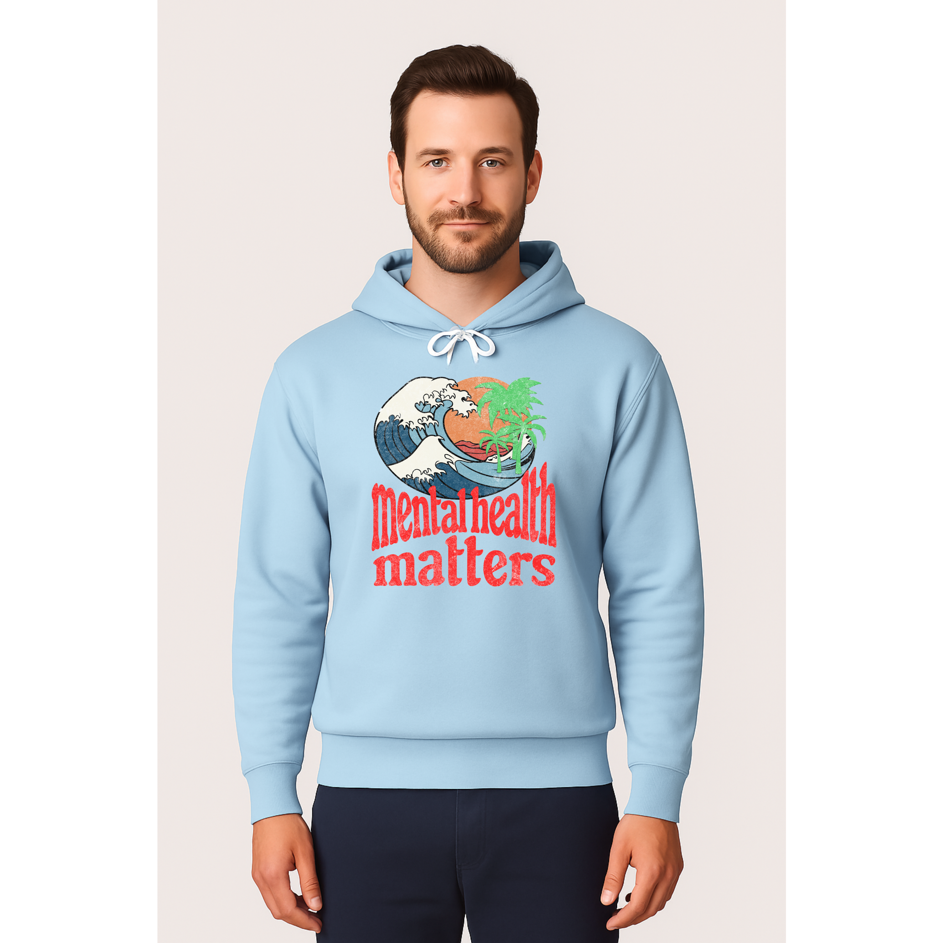 Mental Health Matters Sweatshirt, Ocean Theme | Mental Health Sweatshirts