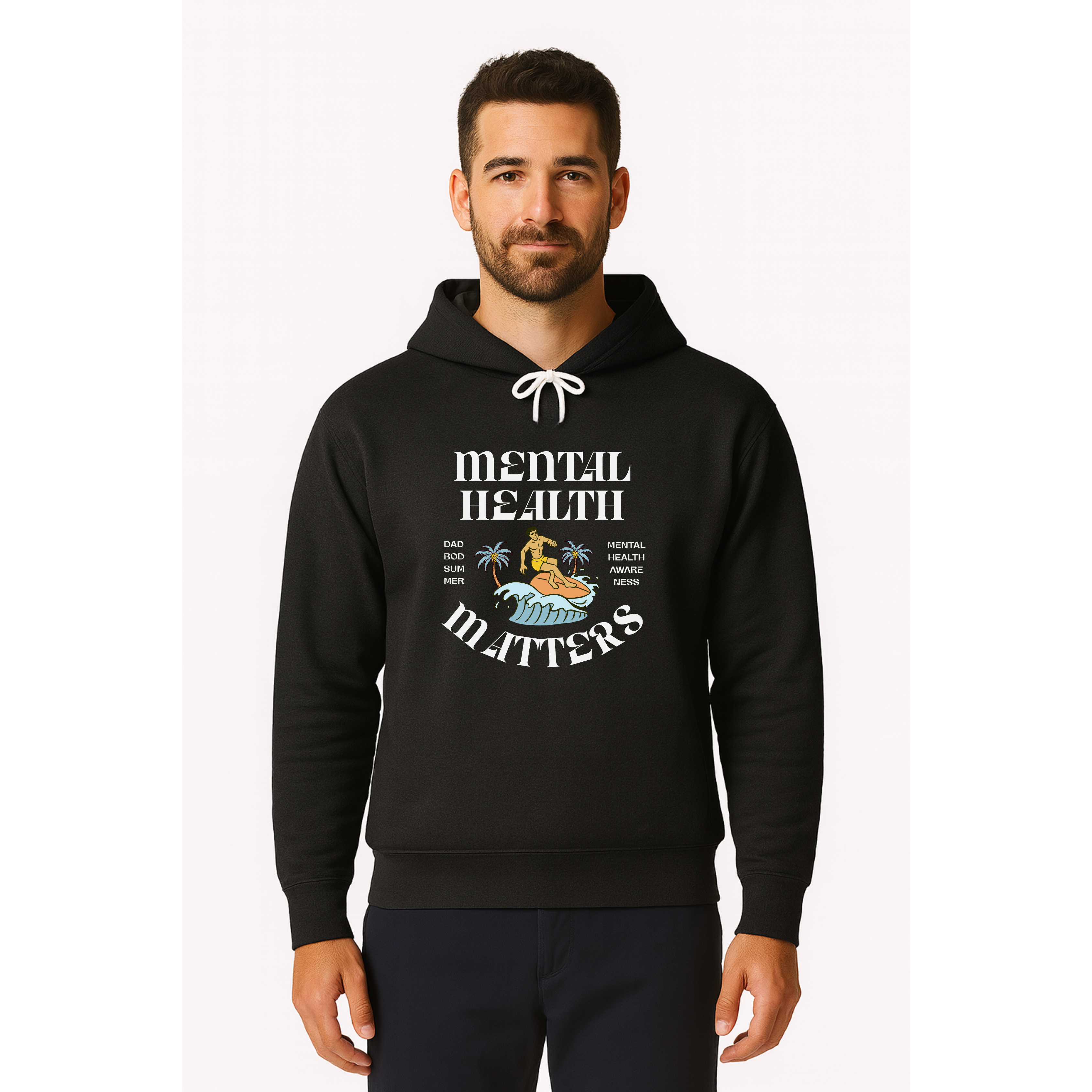 Mental Health Matters Sweatshirt, Surfing Theme | Mental Health Sweatshirt