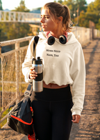"Moms Need Naps, Too" Women's Crop Hoodie