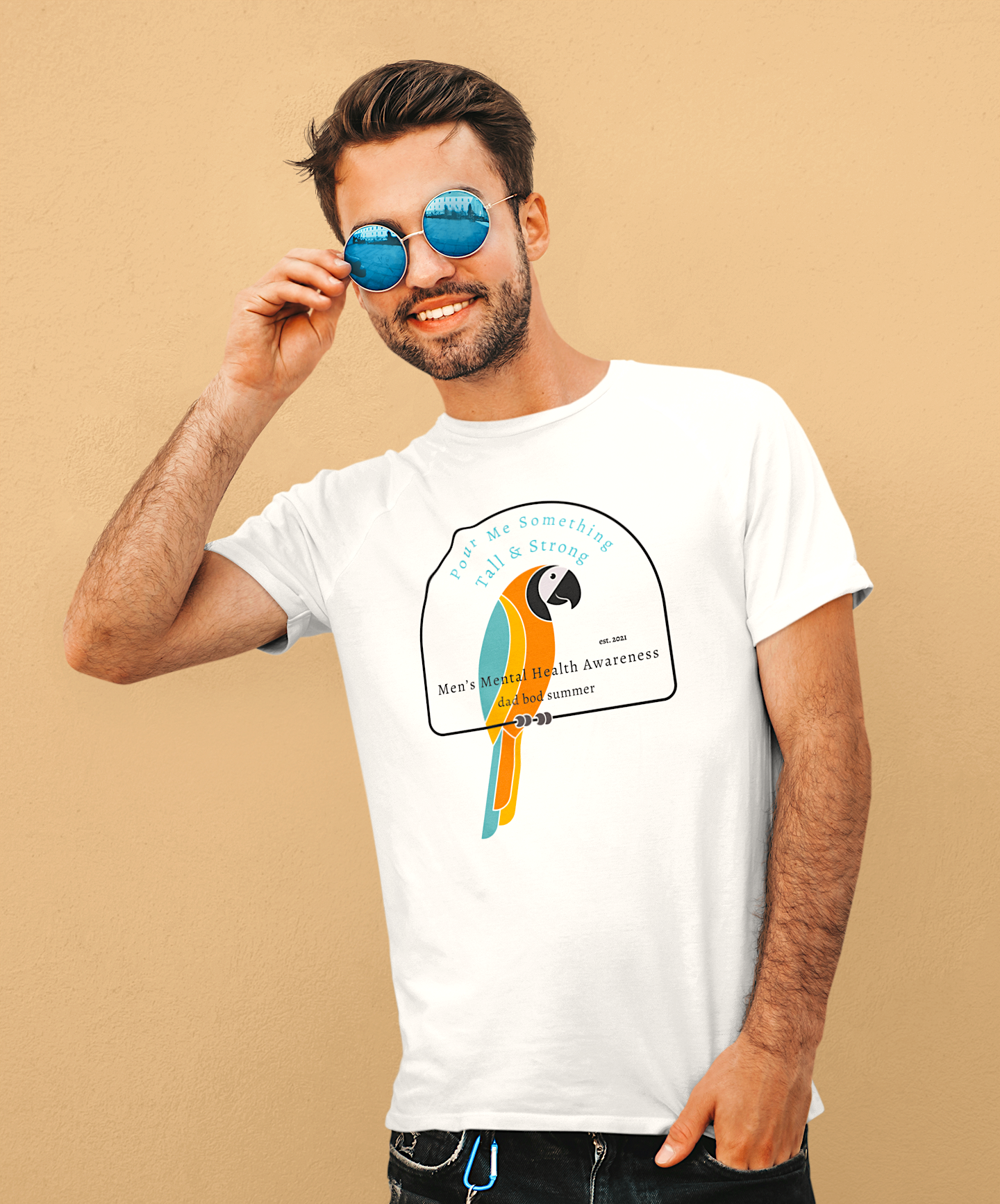 Pour Me Something Tall And Strong - Beach Tee Shirts