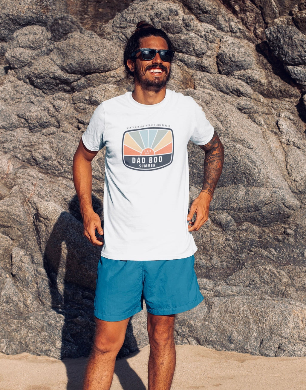 Mens Mental Health Awareness Design - Dad Bod Summer