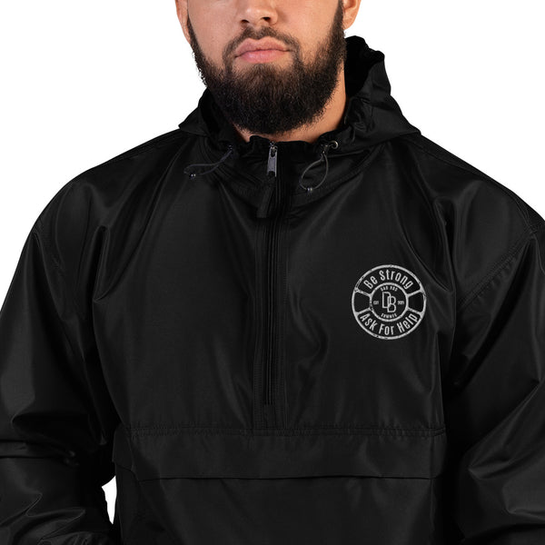 "Be Strong, Ask For Help" Champion Packable Jacket - Dad Bod Summer