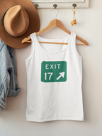 "Sea Isle City, Exit 17 Tank Top" - Beach Tank Top