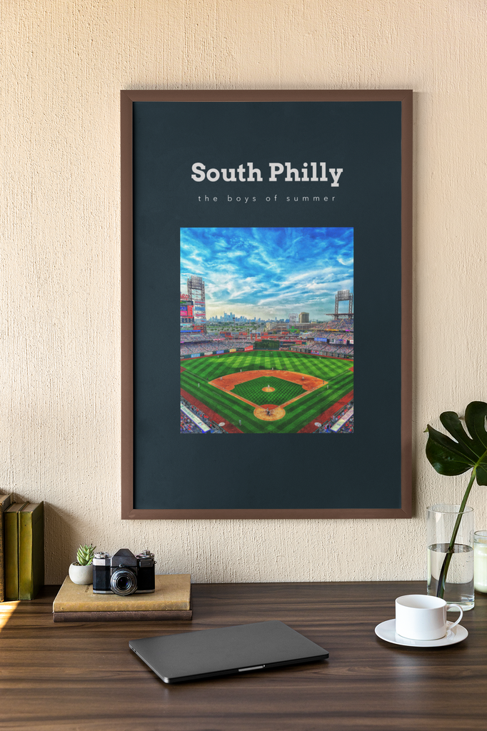 South Philly, Philadelphia Phillies Wall Art Framed, Boys of Summer - Dad Bod Summer