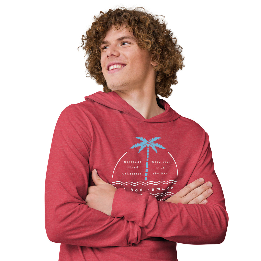 Sea Isle City Beach Design- Hooded Long-Sleeve Tee - Dad Bod Summer