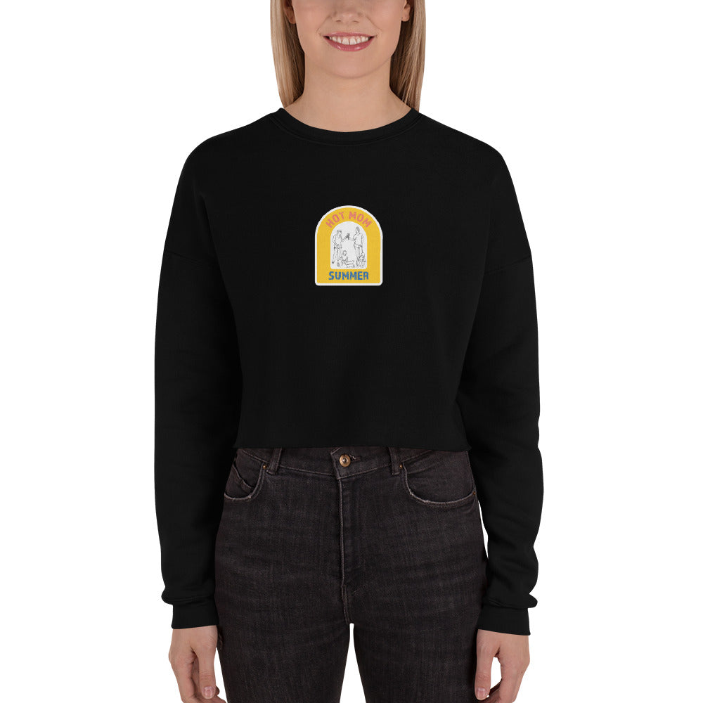 "Hot Mom Summer" Crop Sweatshirt - Dad Bod Summer
