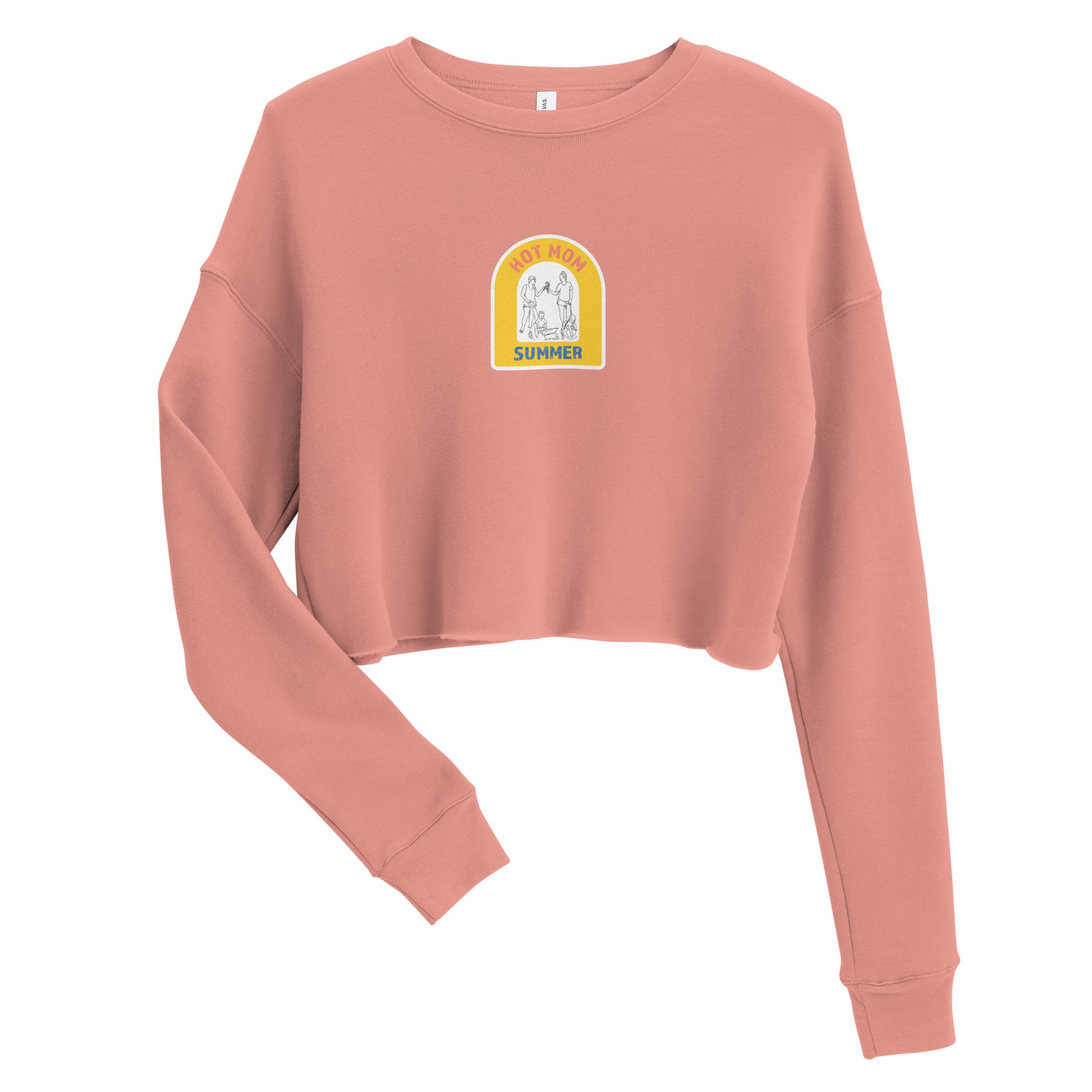 "Hot Mom Summer" Crop Sweatshirt - Dad Bod Summer