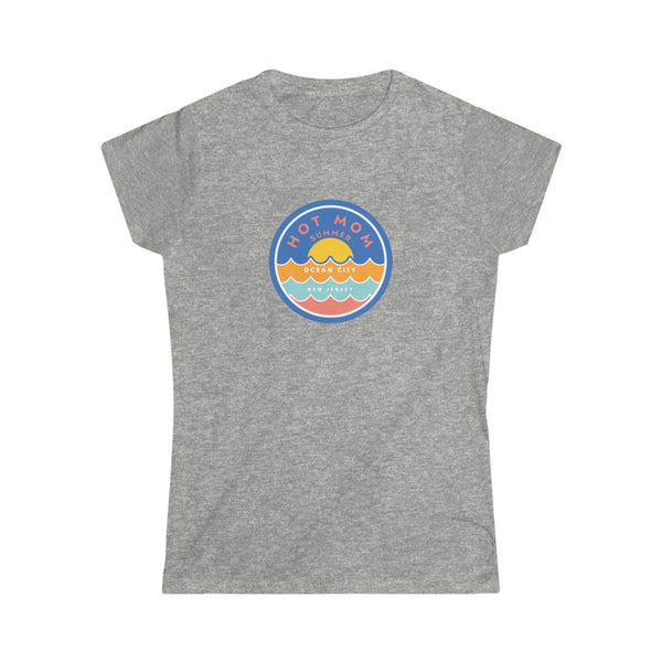 "Hot Mom Summer"  Ocean City, NJ- Sunset Logo - Dad Bod Summer